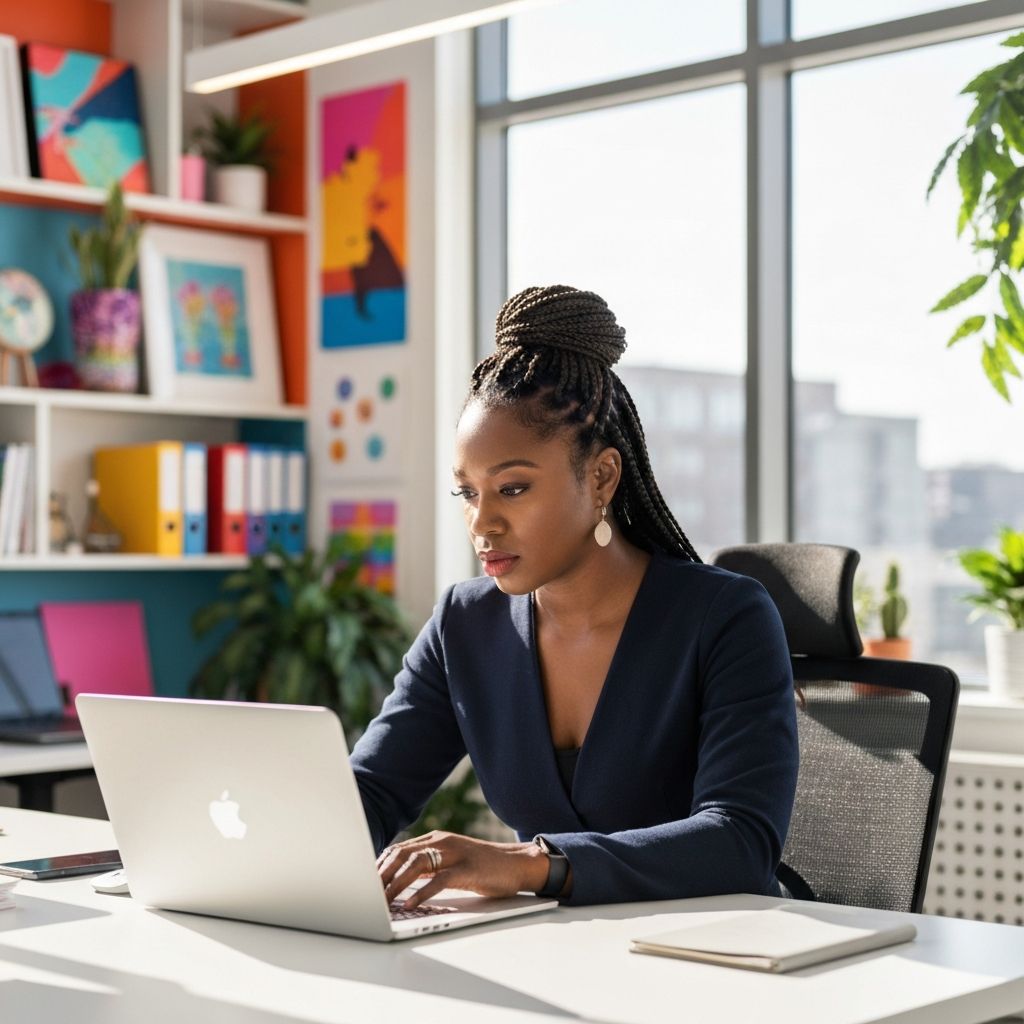 Entrepreneur working